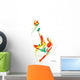 Soccer Player Kicks the Ball Wall Decal