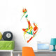 Soccer Player Kicks the Ball Wall Decal