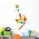 Soccer Player Kicks the Ball Wall Decal