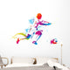 Soccer player kicks the ball Wall Decal
