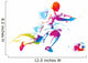 Soccer player kicks the ball Wall Decal