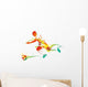 Young Man Playing Soccer Wall Decal