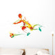 Young Man Playing Soccer Wall Decal