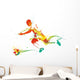 Young Man Playing Soccer Wall Decal