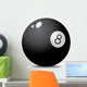 Realistic Pool Ball 8 - Illustration Wall Decal