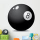 Realistic Pool Ball 8 - Illustration Wall Decal