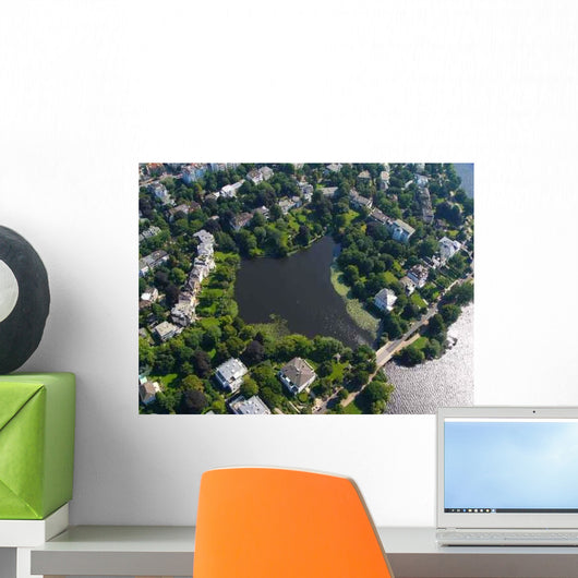 Luftaufnahme Alster Wall Decal