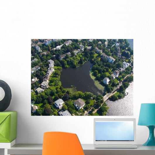 Luftaufnahme Alster Wall Decal