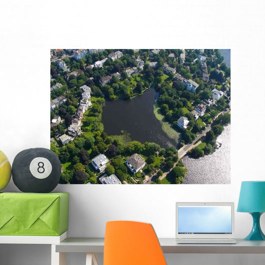 Luftaufnahme Alster Wall Decal