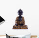 Meditating Buddha White Wall Decal