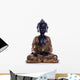 Meditating Buddha White Wall Decal