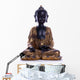 Meditating Buddha White Wall Decal