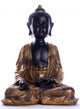 Meditating Buddha White Wall Decal