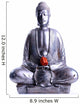 Meditating Buddha with Red
