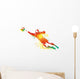 The football goalkeeper catches the ball Wall Decal