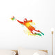 The football goalkeeper catches the ball Wall Decal