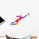 The football goalkeeper catches the ball Wall Decal