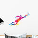 The football goalkeeper catches the ball Wall Decal