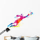 The football goalkeeper catches the ball Wall Decal