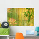 lotus and bamboo background . Wall Mural