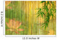 lotus and bamboo background . Wall Mural
