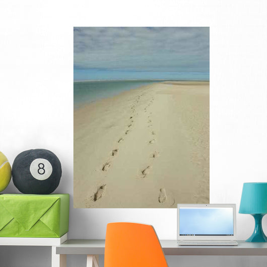 Empruntes Sur Le Sable Wall Decal