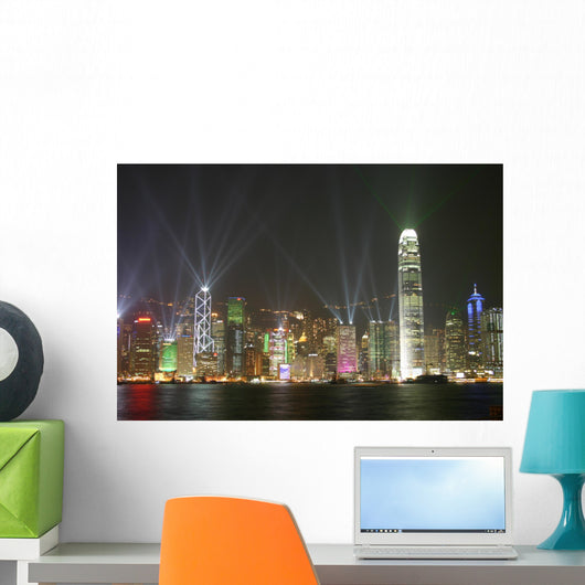 Beautiful Laser Show Wall Mural