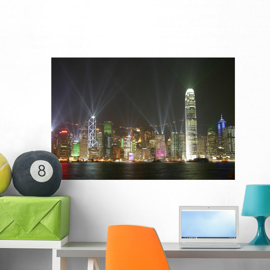 Beautiful Laser Show Wall Mural