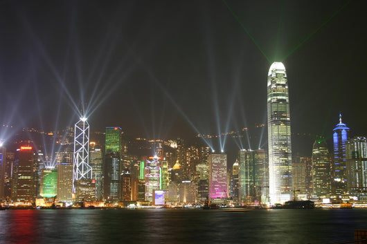 Beautiful Laser Show Wall Mural