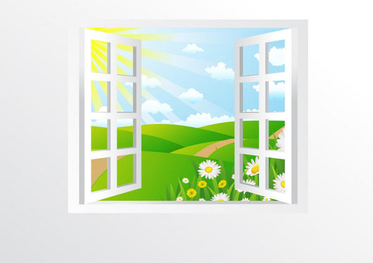 Open Windows Wall Decal