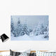 Winter Landscape Mountains Wall Decal Design 2