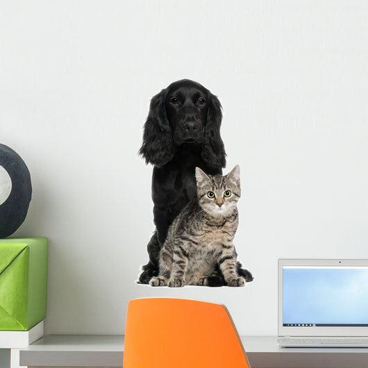 Cocker Spaniel and European Wall Decal