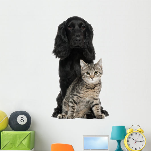 Cocker Spaniel and European Wall Decal