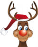 Rudolf the Reindeer Christmas Wall Decal