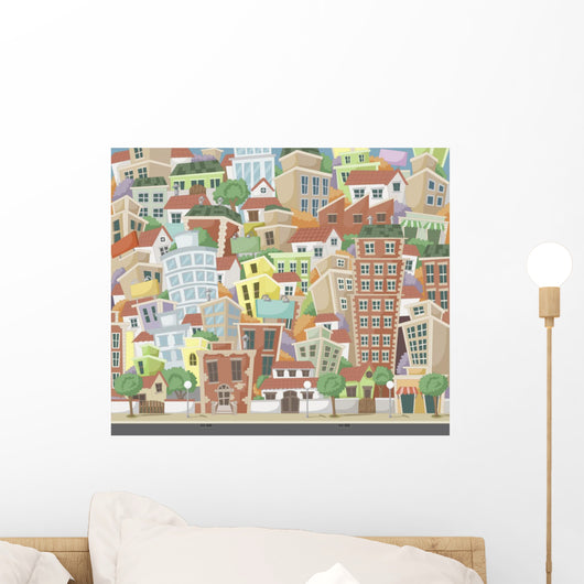 Vector Illustration City with
