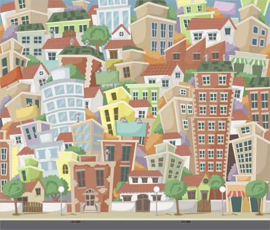 Vector Illustration City with