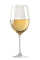 White wine glass isolated over white background Wall Decal