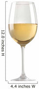 White wine glass isolated over white background Wall Decal