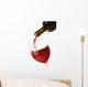 Pouring Red Wine into Wall Decal