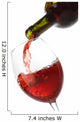 Pouring Red Wine into Wall Decal