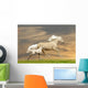 Ponies Running in Sunset Wall Mural