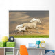 Ponies Running in Sunset Wall Mural