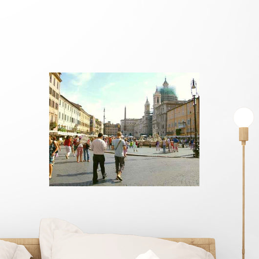 Piazza Navone Wall Decal
