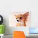 Pretty Red Chihuahua Puppy Wall Mural