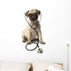 Dog With Stethoscope Wall Decal