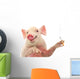 Pig Smoking Cigarette Wall Mural