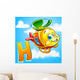 H is for Helicopter. Wall Mural