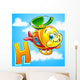 H is for Helicopter. Wall Mural