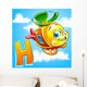 H is for Helicopter. Wall Mural