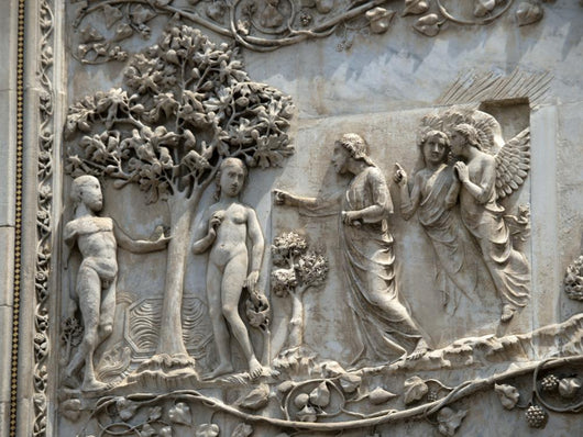 First Pillar Scenes From Genesis Wall Mural